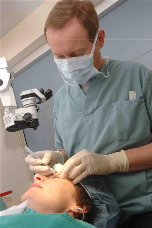 Dr. Vladimir Kratky sitting in his medical office
